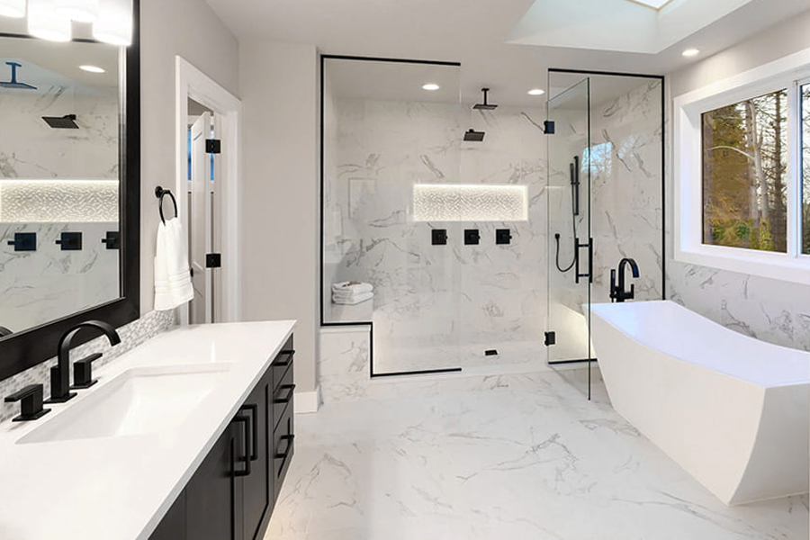 Modern Bathroom Remodel - Southfield